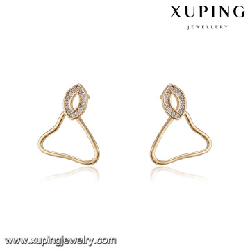 94216 xuping nova tendência de moda 18k cor do ouro brinco para meninas